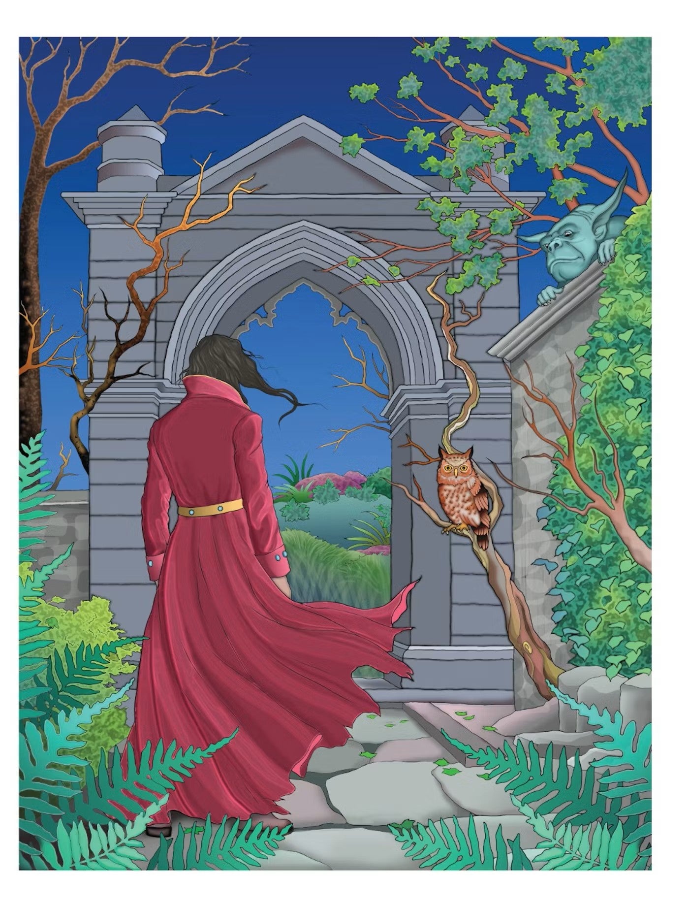 Goth Gardens Coloring Book Creative Haven