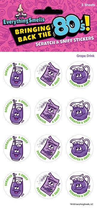 Grape Drink Scratch N' Sniff Stickers