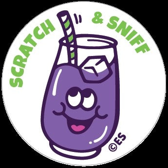 Grape Drink Scratch N' Sniff Stickers