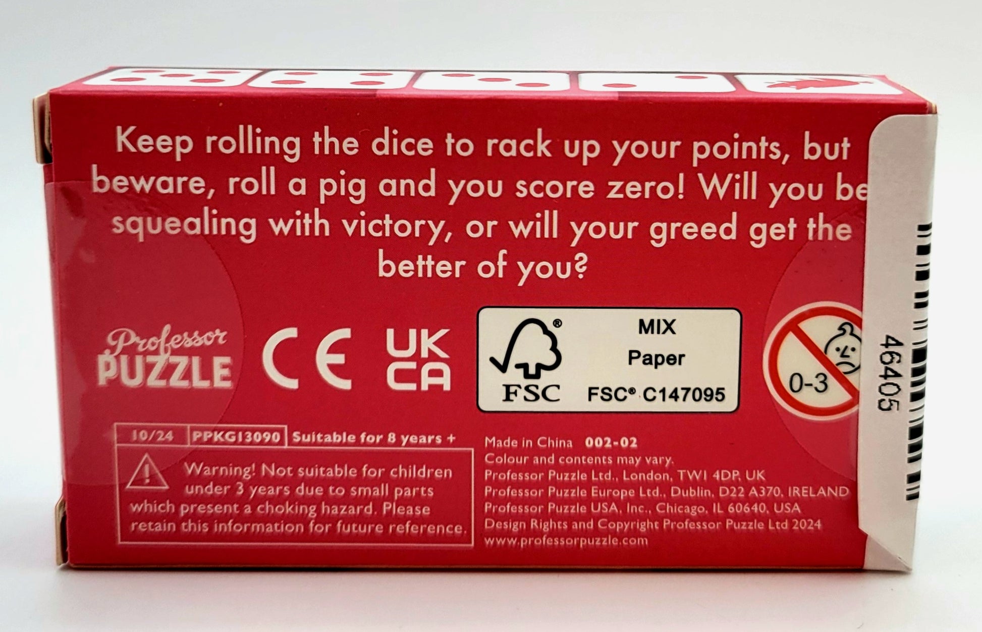 Greedy Pig Mini Dice Game