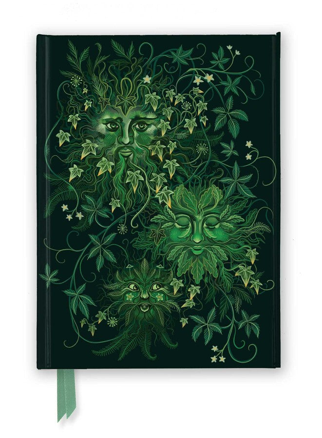 Green Man Foil Hard Cover Notebook Anna Stead