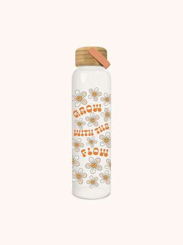 Grow With The Flow Glass Bottle