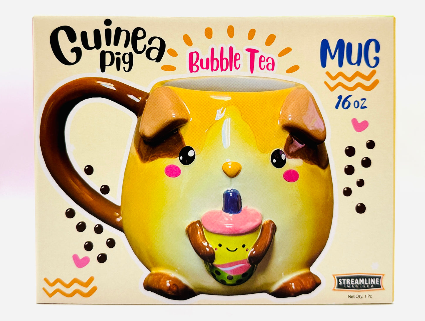 Guinea Pig Bubble Tea Mug 16 oz
