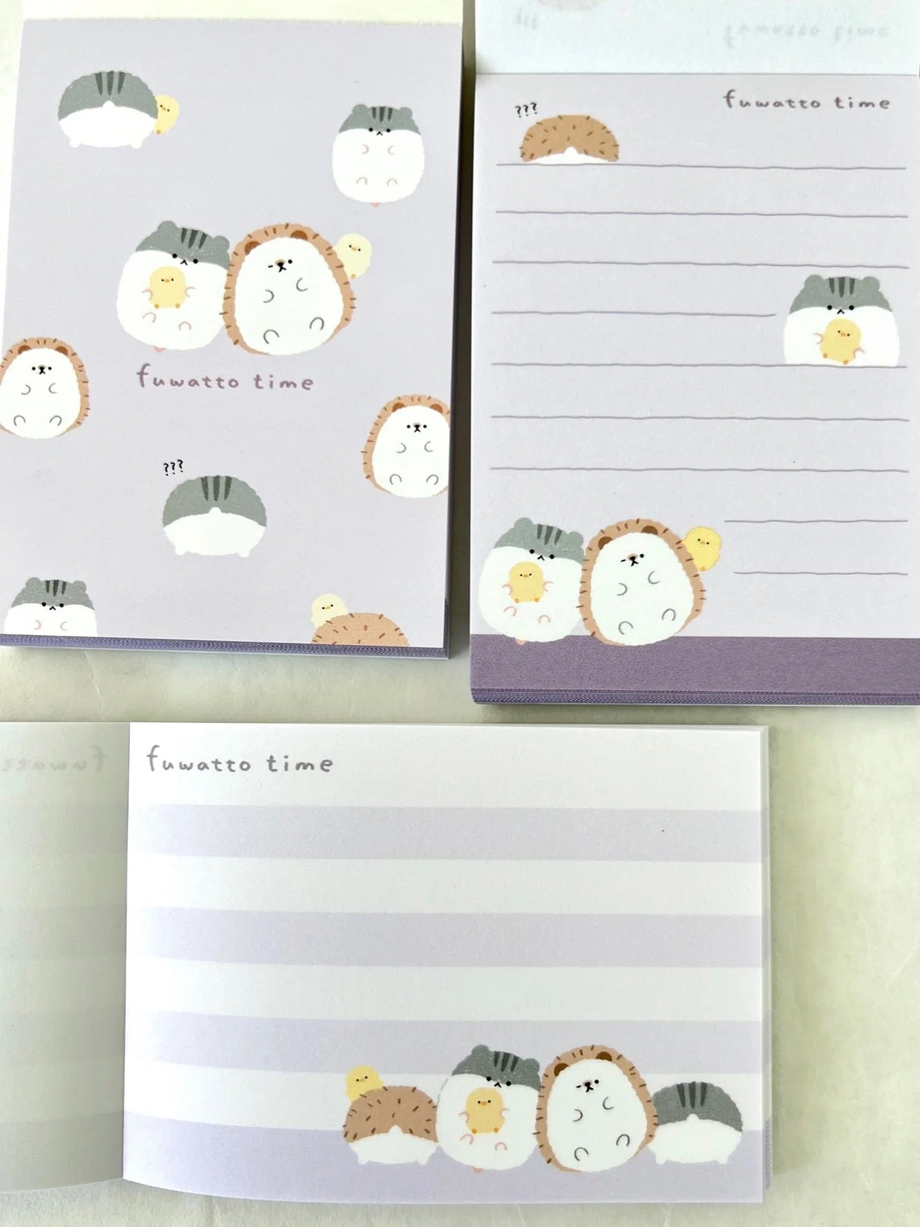 Hamster And Hedgehog Mini Note Pad Fuwatto Time