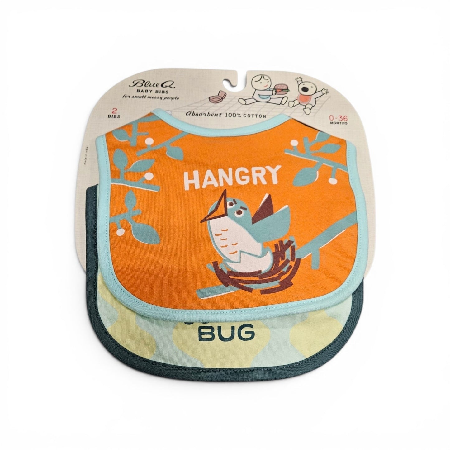 Hangry & Cuddle Bug Baby Bibs