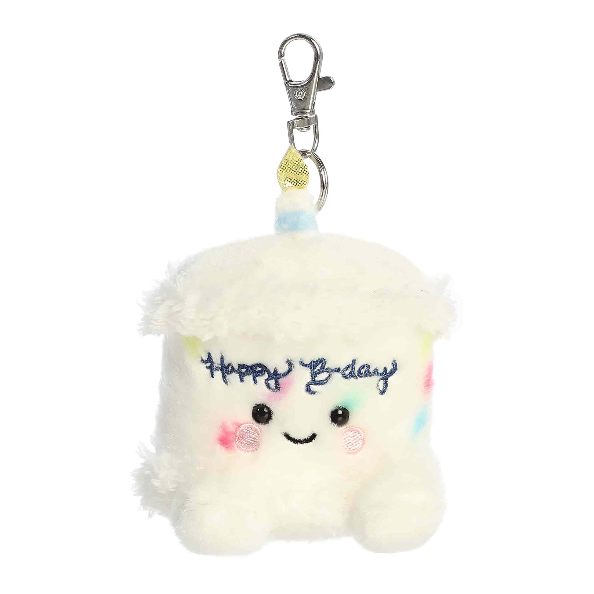Happy B'Day Cake Clip-On Palm Pals Plush 4"