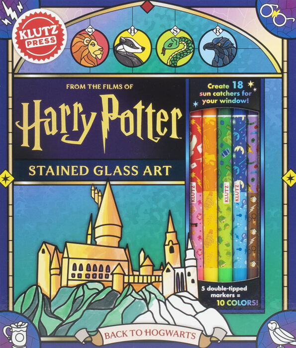 Harry Potter Back To Hogwarts Stained Glass Coloring Book