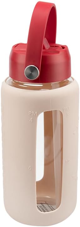 Harry Potter Glass Water Bottle With Sleeve 27fl oz