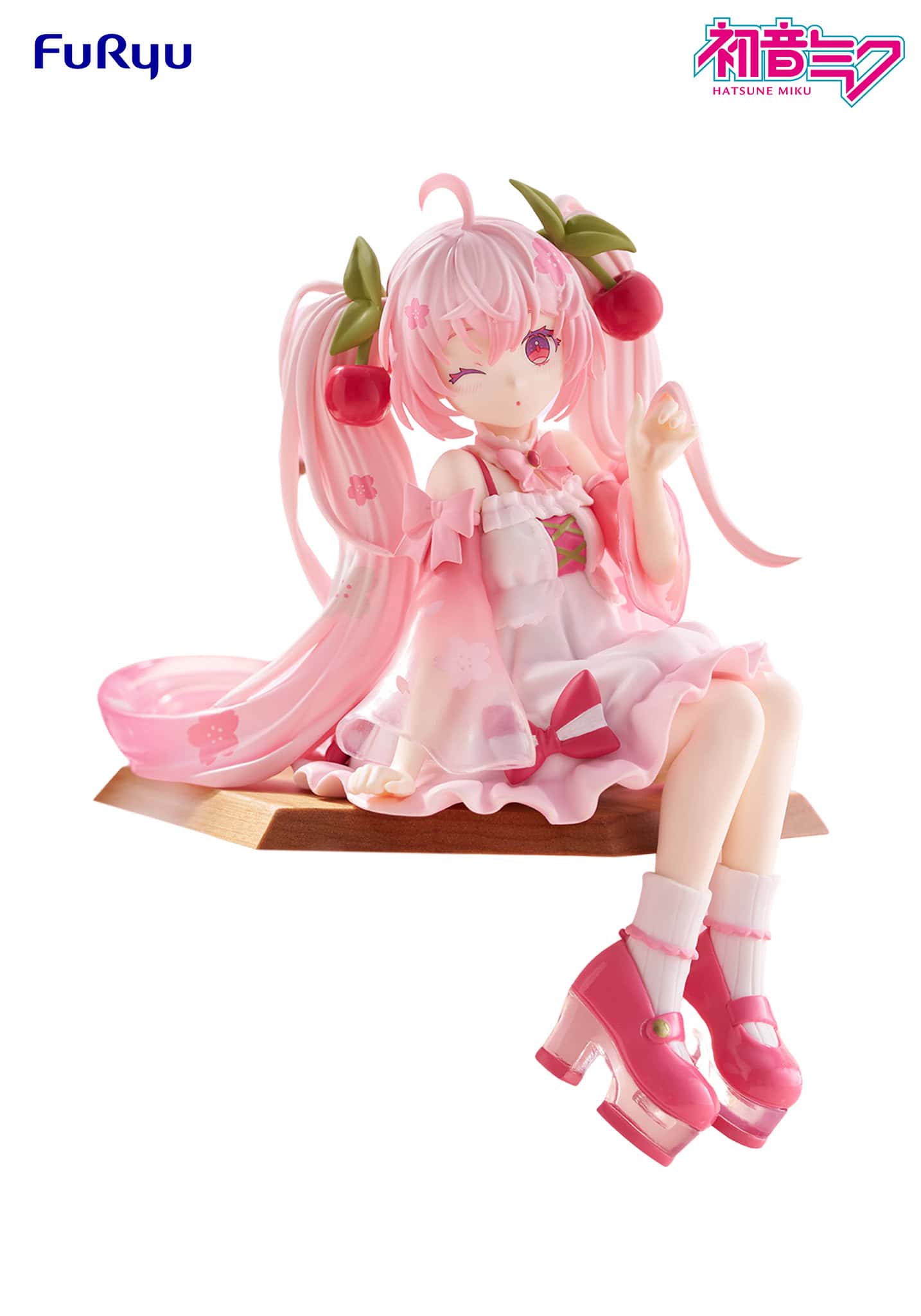 Hatsune Miku Noodle Stopper Figure Sakura Wink Version