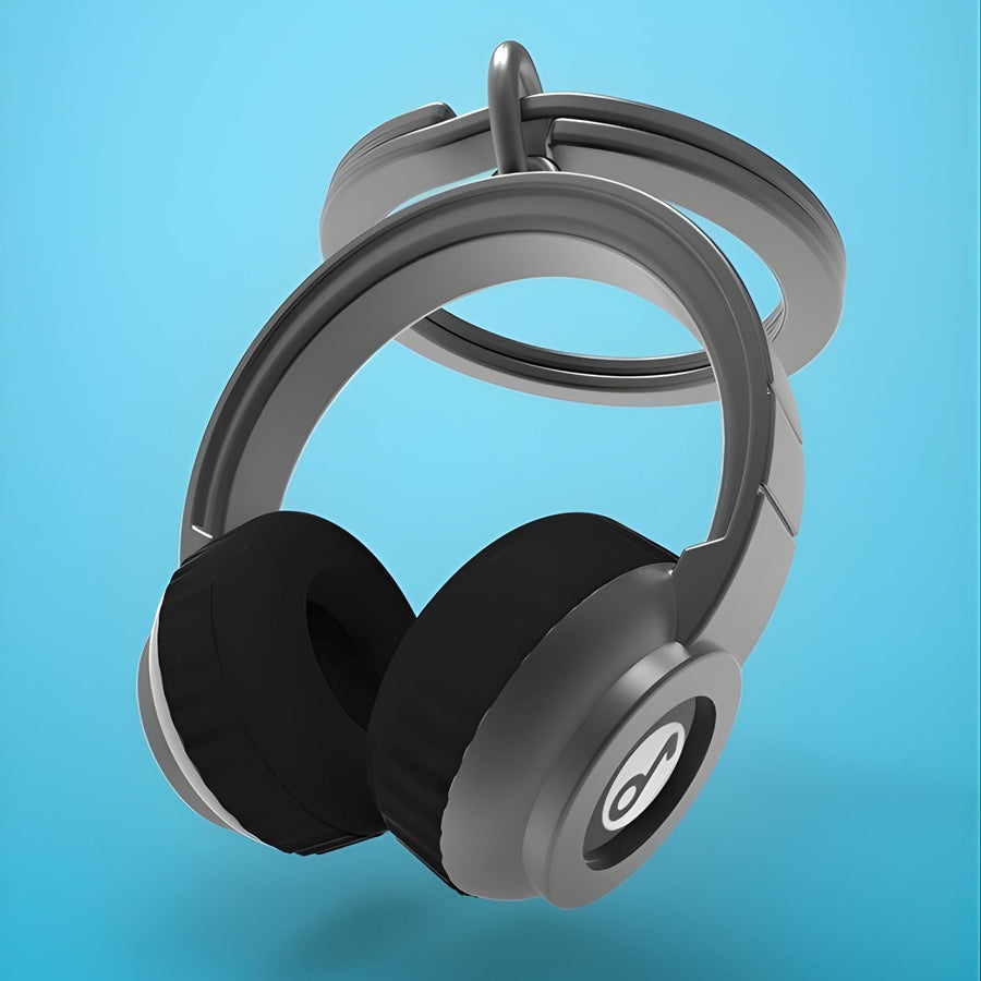 Headphone Metal Keyring