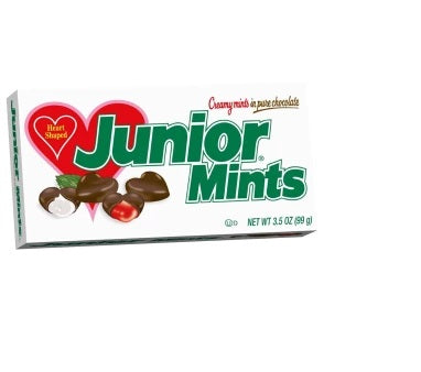 Heart Shaped Junior Mints 3.5 oz Theater Box