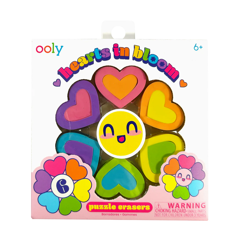 Hearts In Bloom Eraser Set