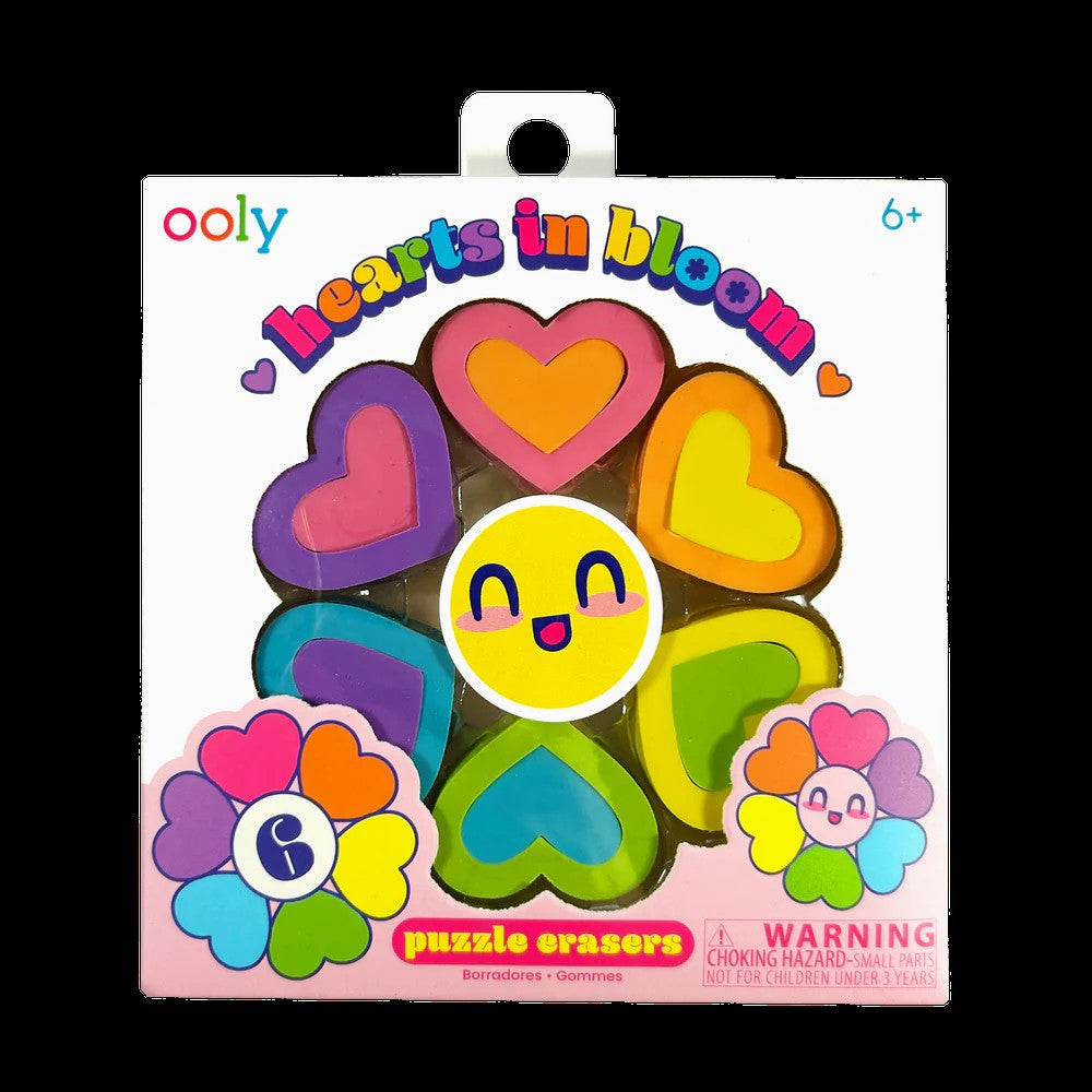 Hearts In Bloom Eraser Set
