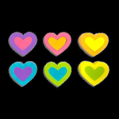 Hearts In Bloom Eraser Set