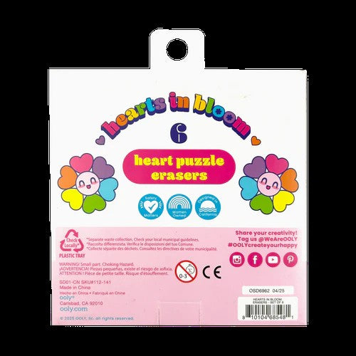 Hearts In Bloom Eraser Set