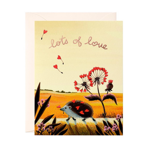 Card Hedgehog Love