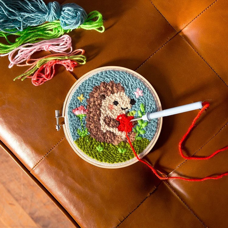 Hedgehog Punch Needle Kit
