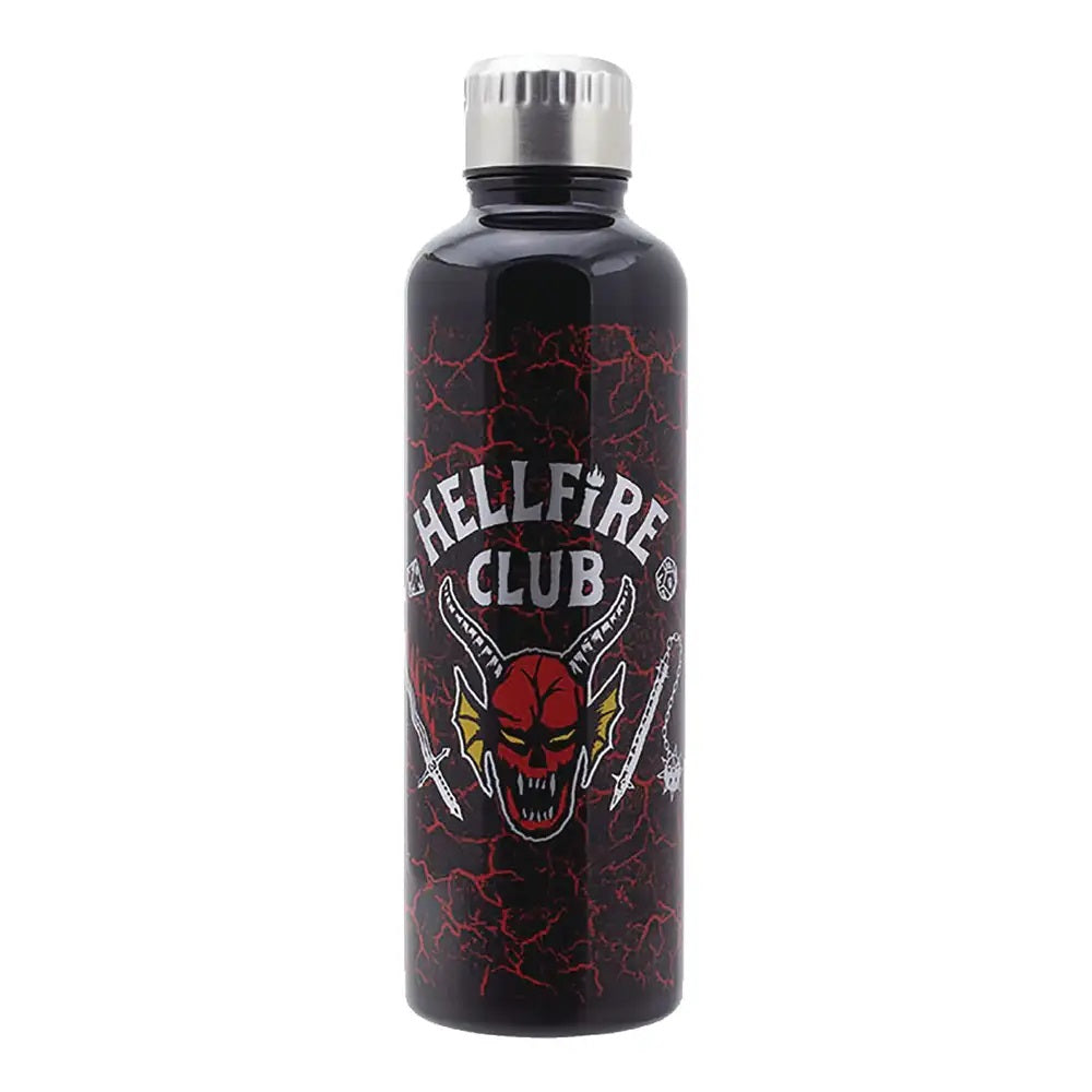 Hellfire Club Metal Water Bottle Stranger Things