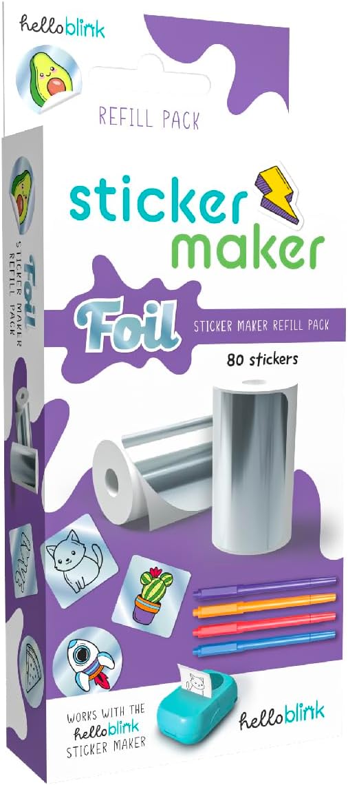 Hello Blink Foil Sticker Maker Refill Pack Of 80