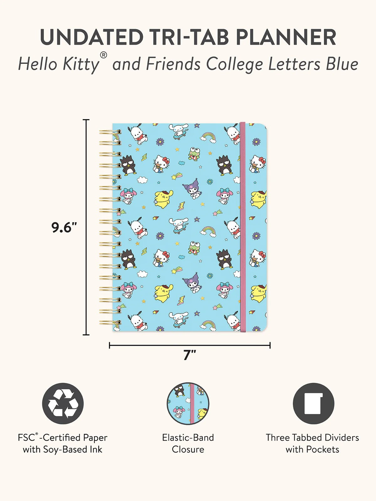 Hello Kitty And Friends Undated Planner