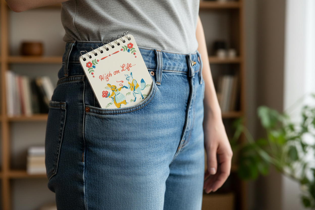 High On Life 3x5 Spiral Notebook