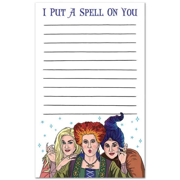 Hocus Pocus Notepad – www.shoptherocket.com