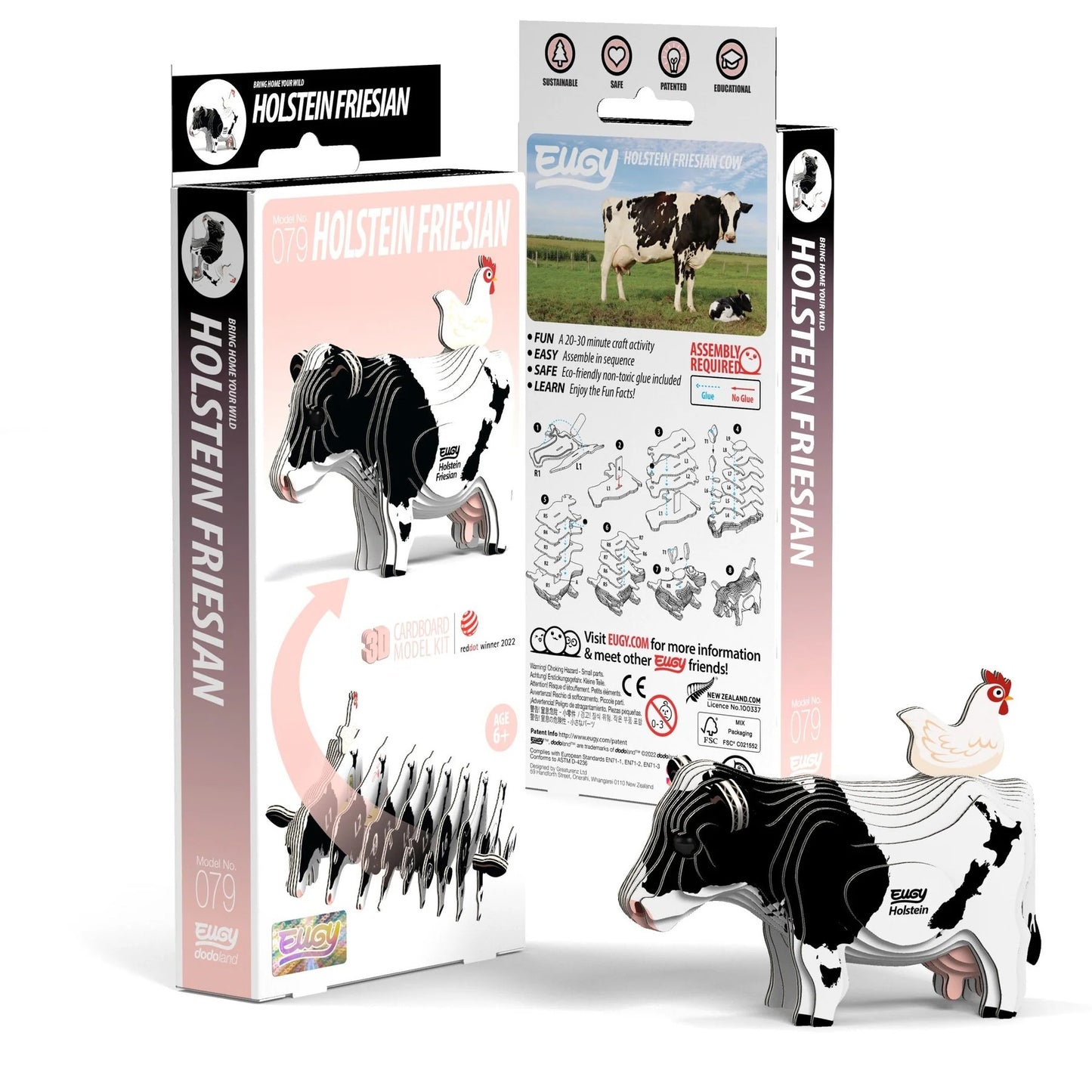Holstein Friesian Cow 3D Puzzle
