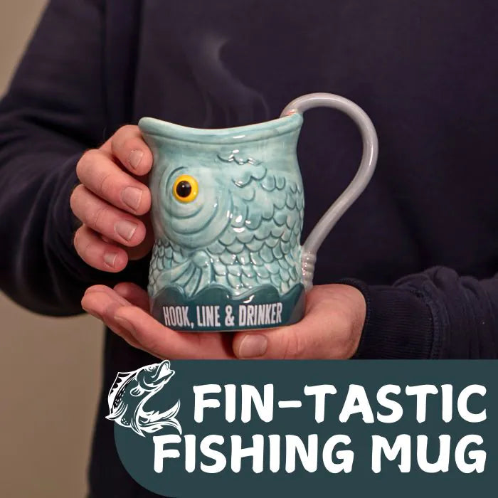 Hook, Line & Drinker Fish Mug 18 oz