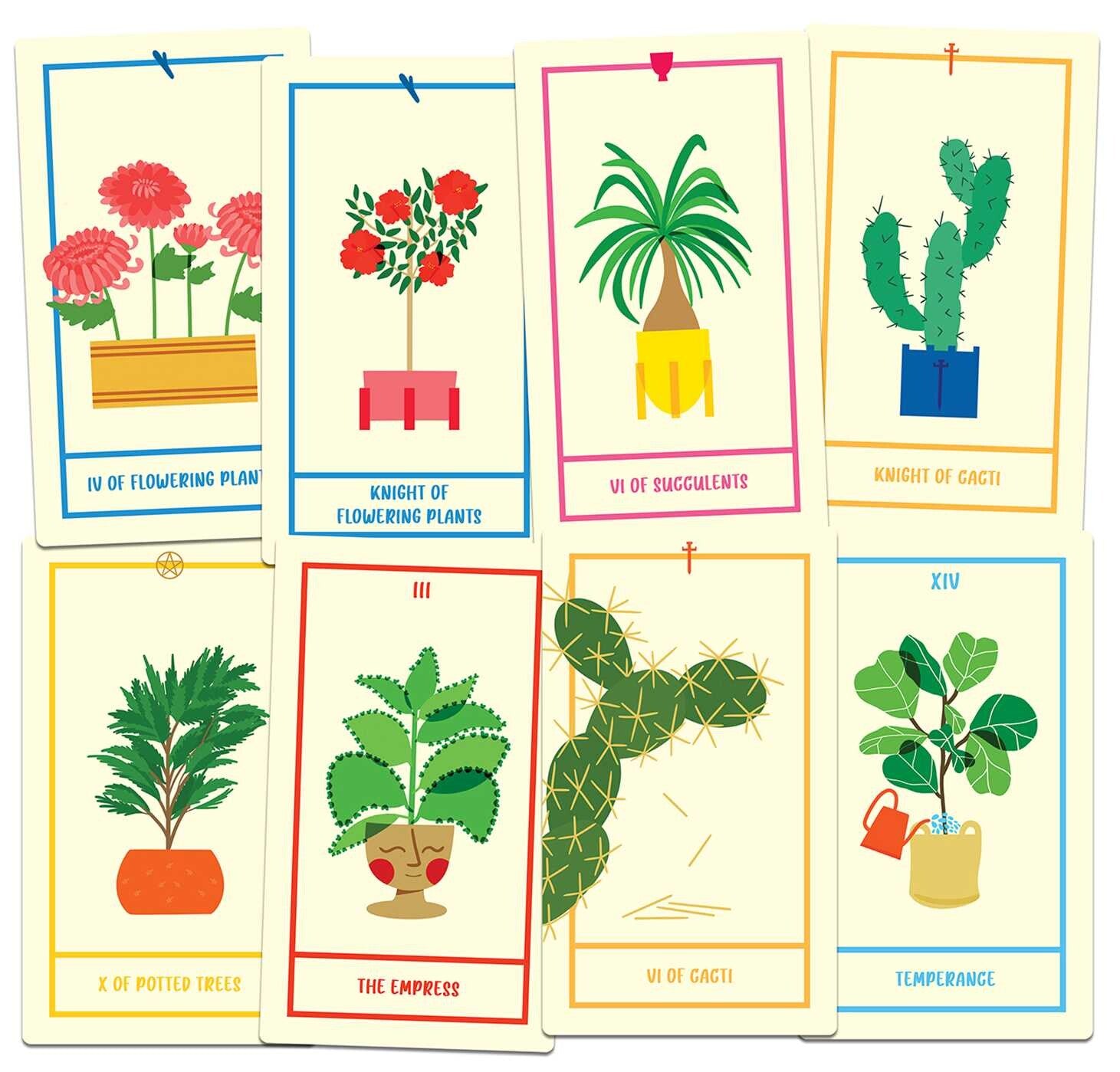 Houseplant Tarot Card Deck And Guidebook