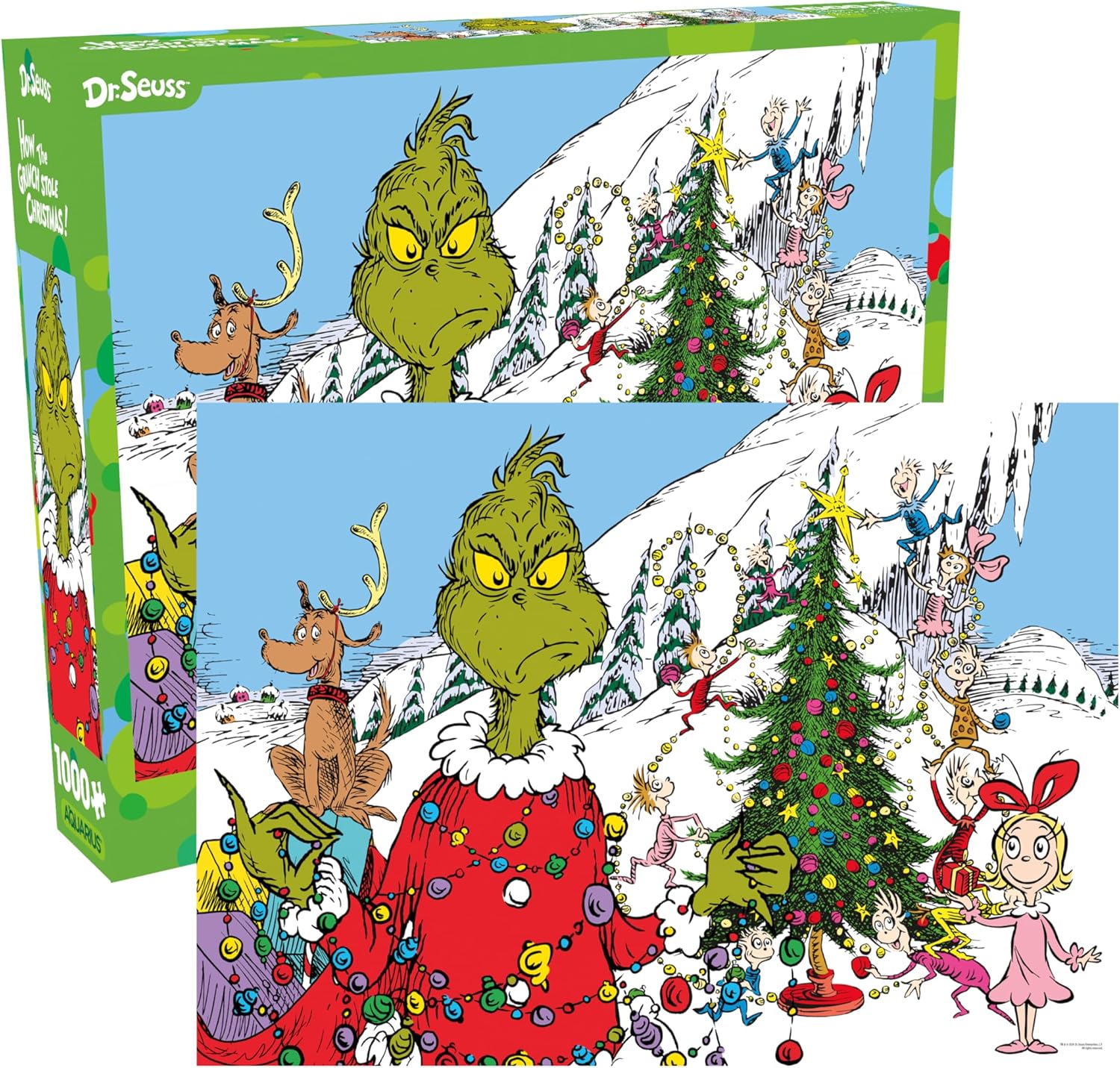 How The Grinch Stole Christmas Glitter Puzzle 1000 pc