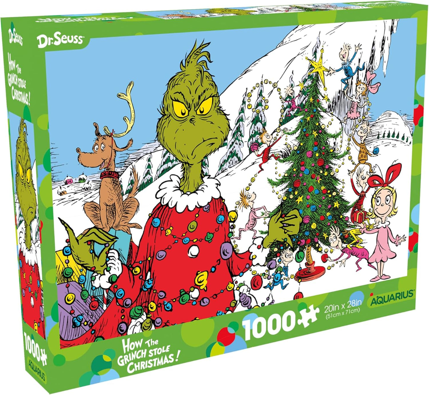 How The Grinch Stole Christmas Glitter Puzzle 1000 pc