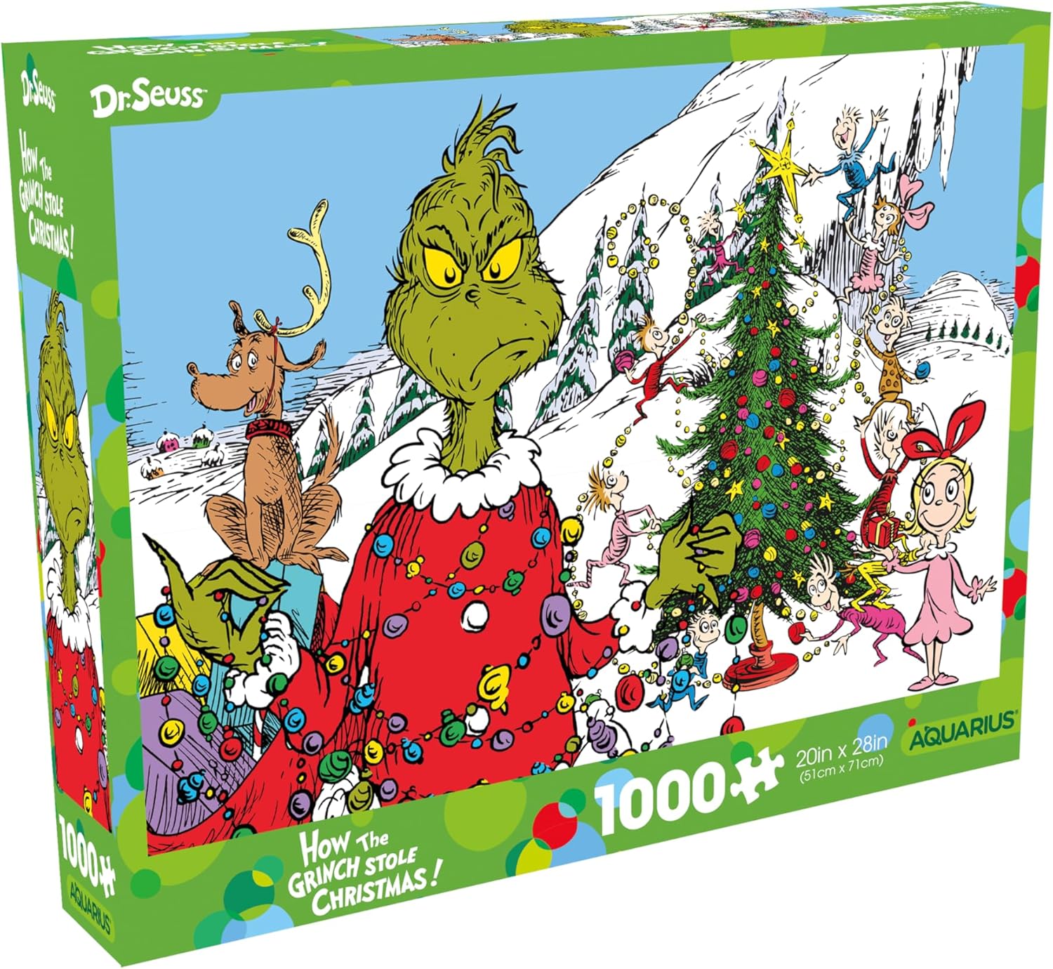 How The Grinch Stole Christmas Glitter Puzzle 1000 pc