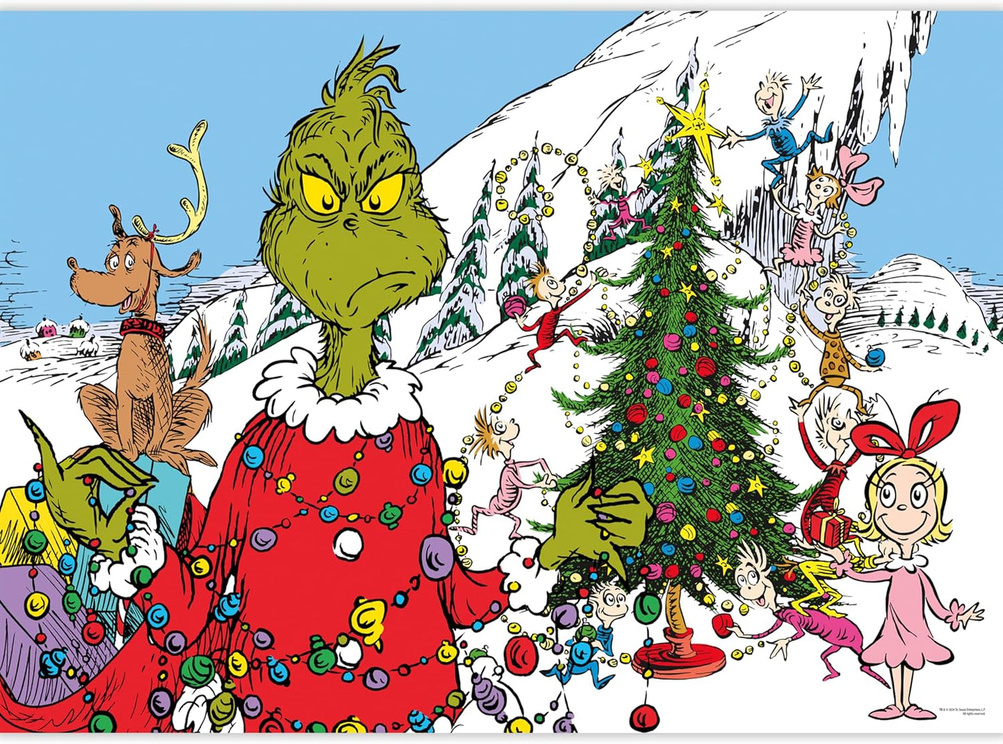 How The Grinch Stole Christmas Glitter Puzzle 1000 pc