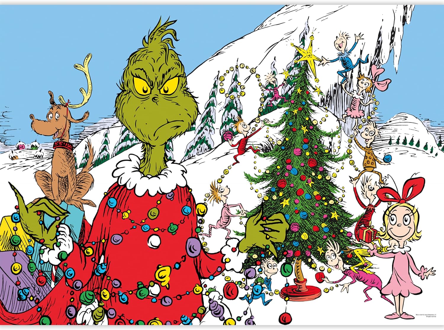 How The Grinch Stole Christmas Glitter Puzzle 1000 pc