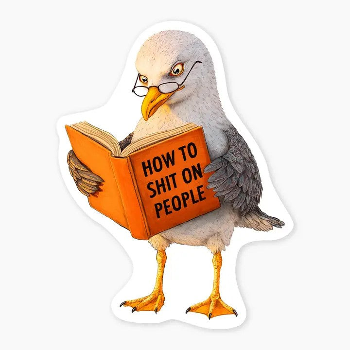 How to Shit on People Sticker