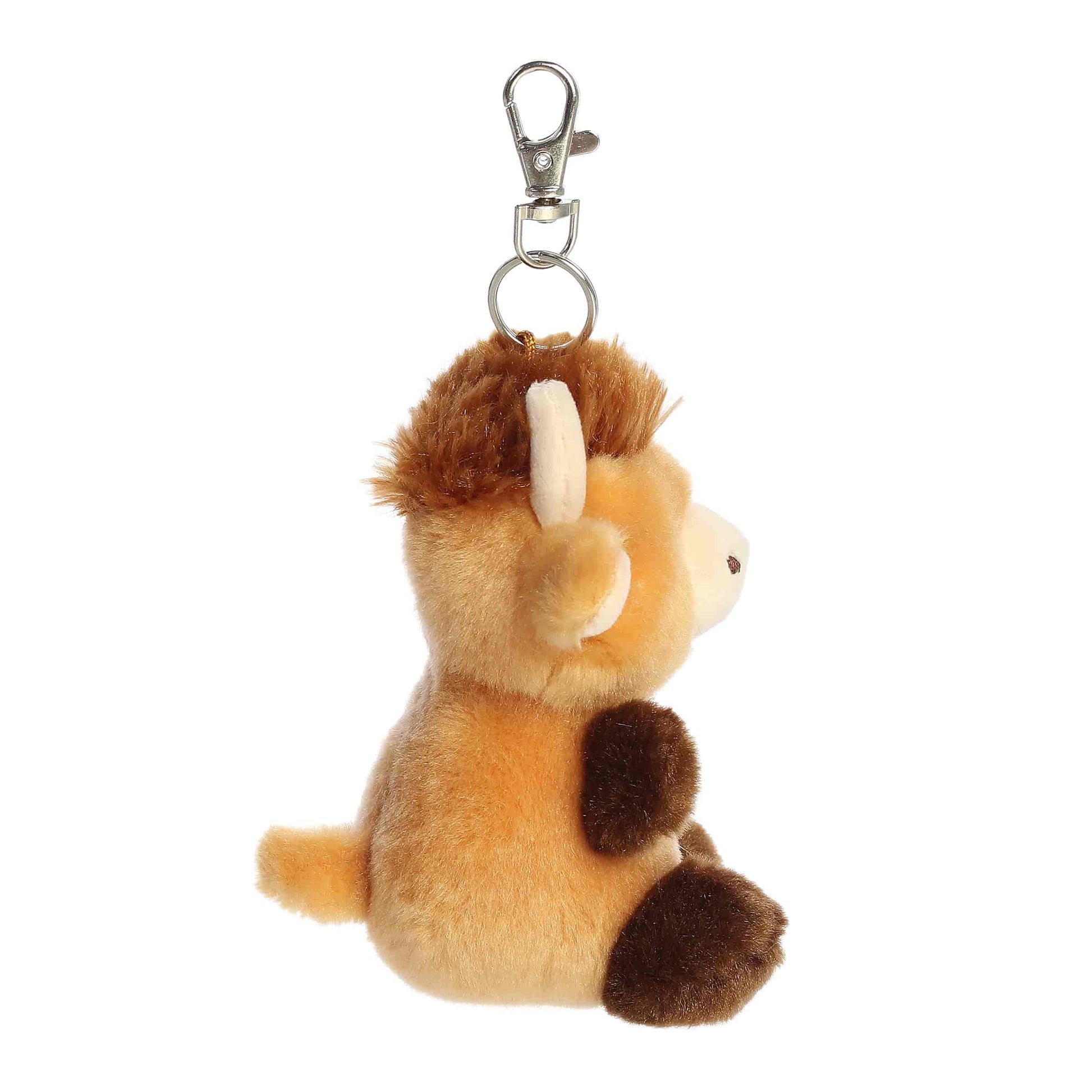 Hubert Highland Cow Clip-On Palm Pals Plush 4"
