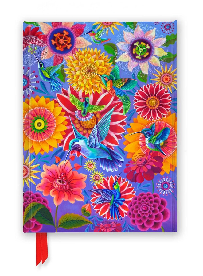 Hummingbirds Foil Hard Cover Notebook Jane Tattersfield