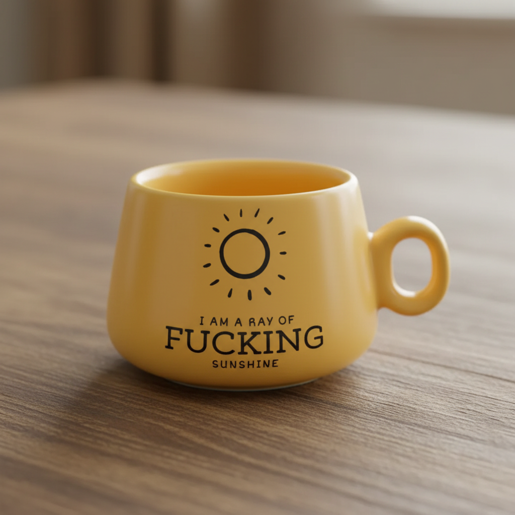I Am A Ray of Fucking Sunshine Yellow Mug Shot