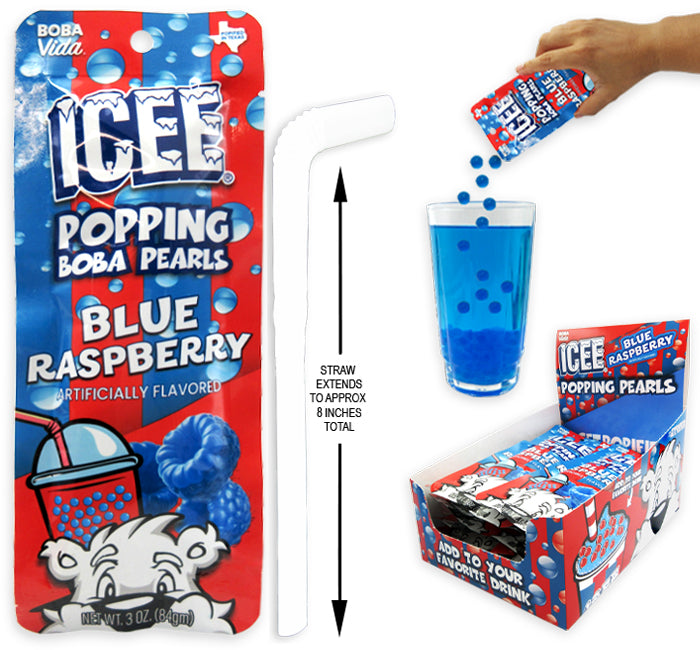 ICEE Popping Boba Pearls Blue Raspberry
