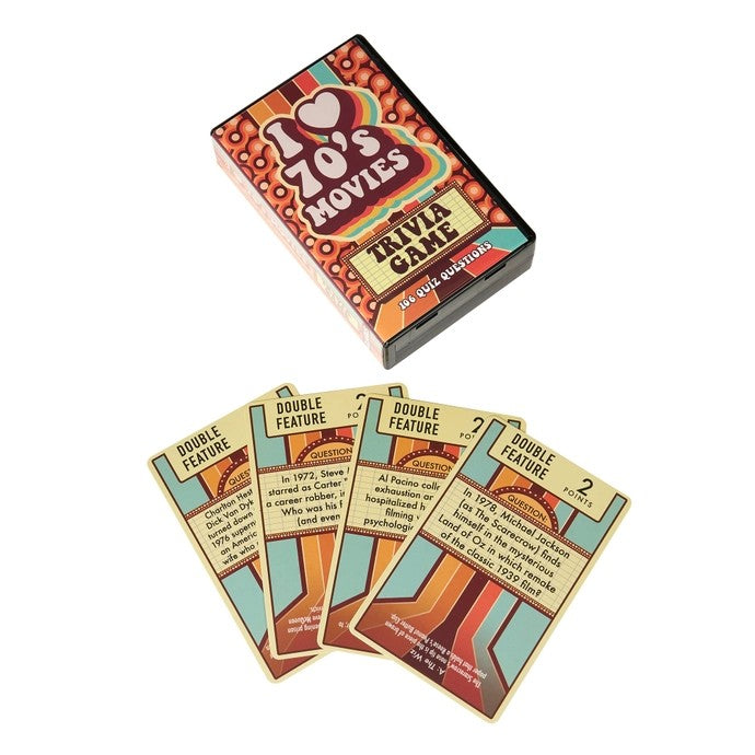 I Heart 70's Movies Trivia Card Game