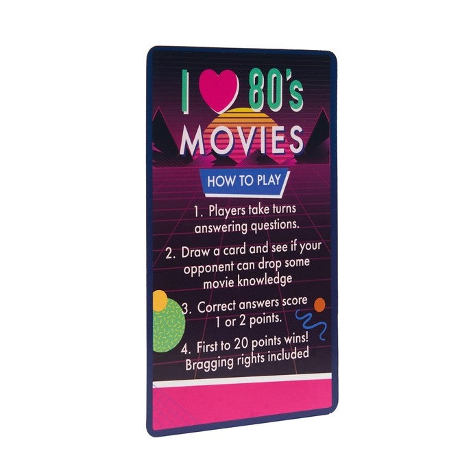 I Heart 80's Movies Trivia Card Game