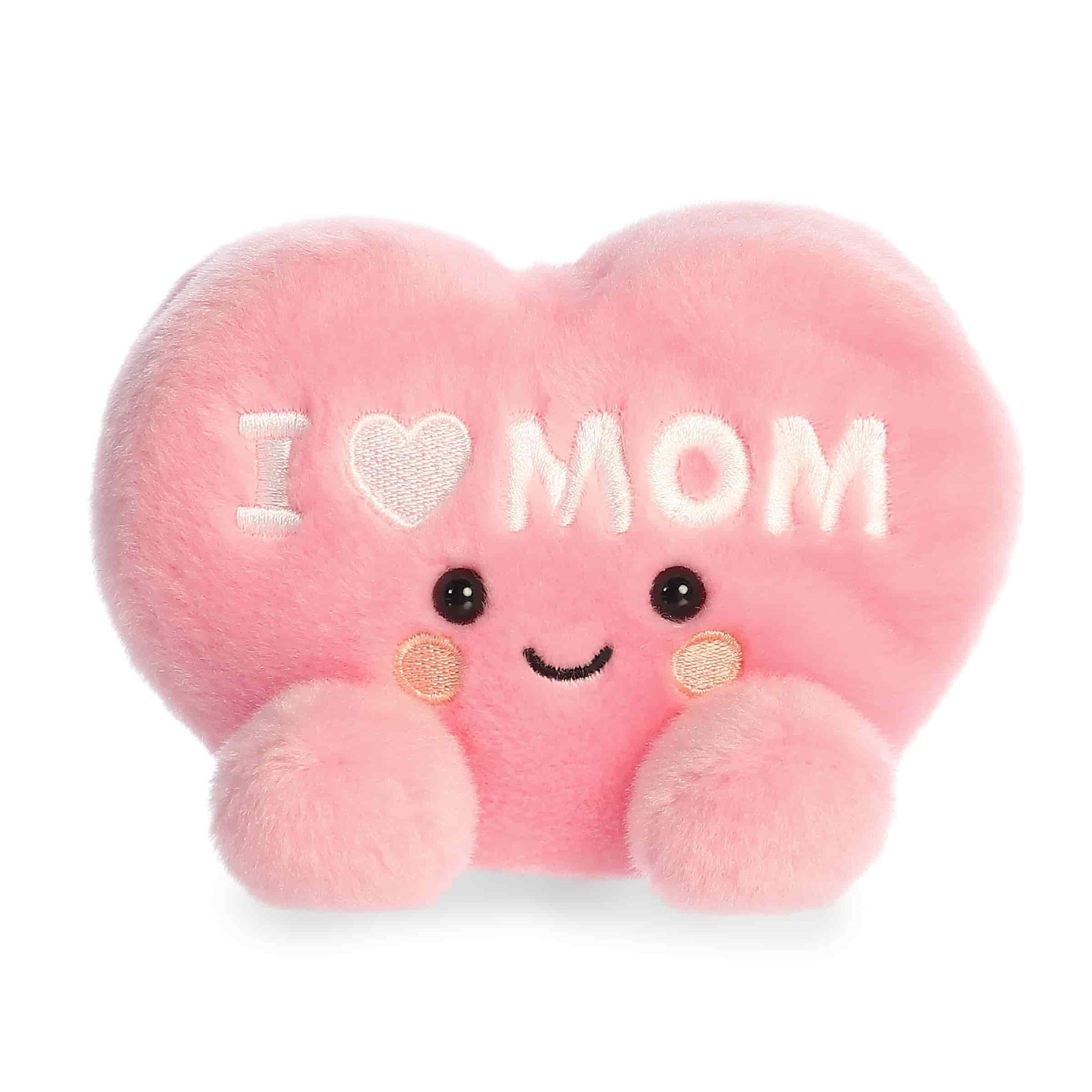 I Love Mom Heart Palm Pals Plush 5"