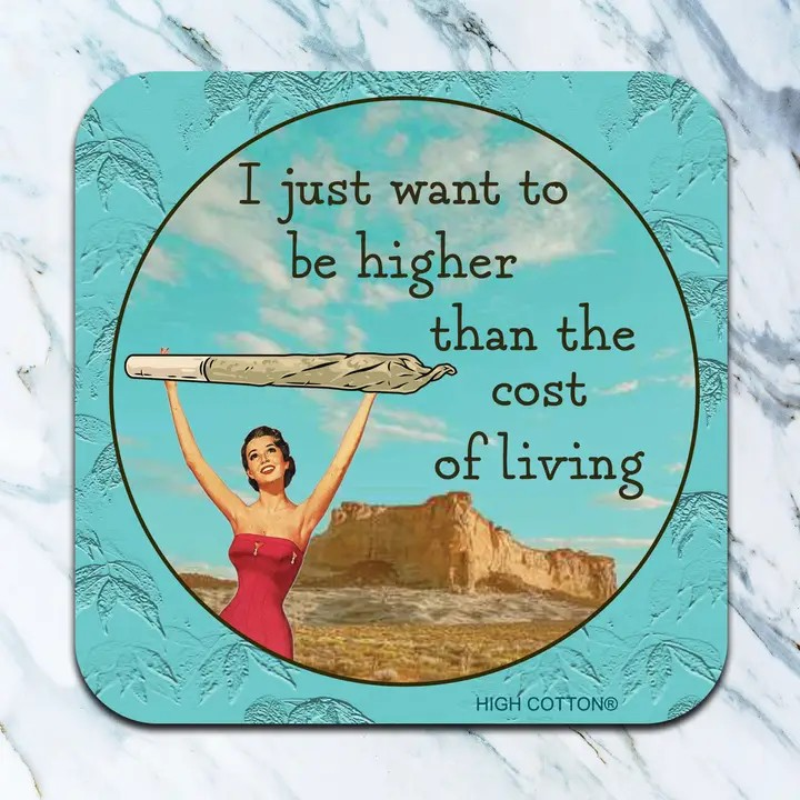 I Just Want To Be Higher Than The Cost Of Living Coaster