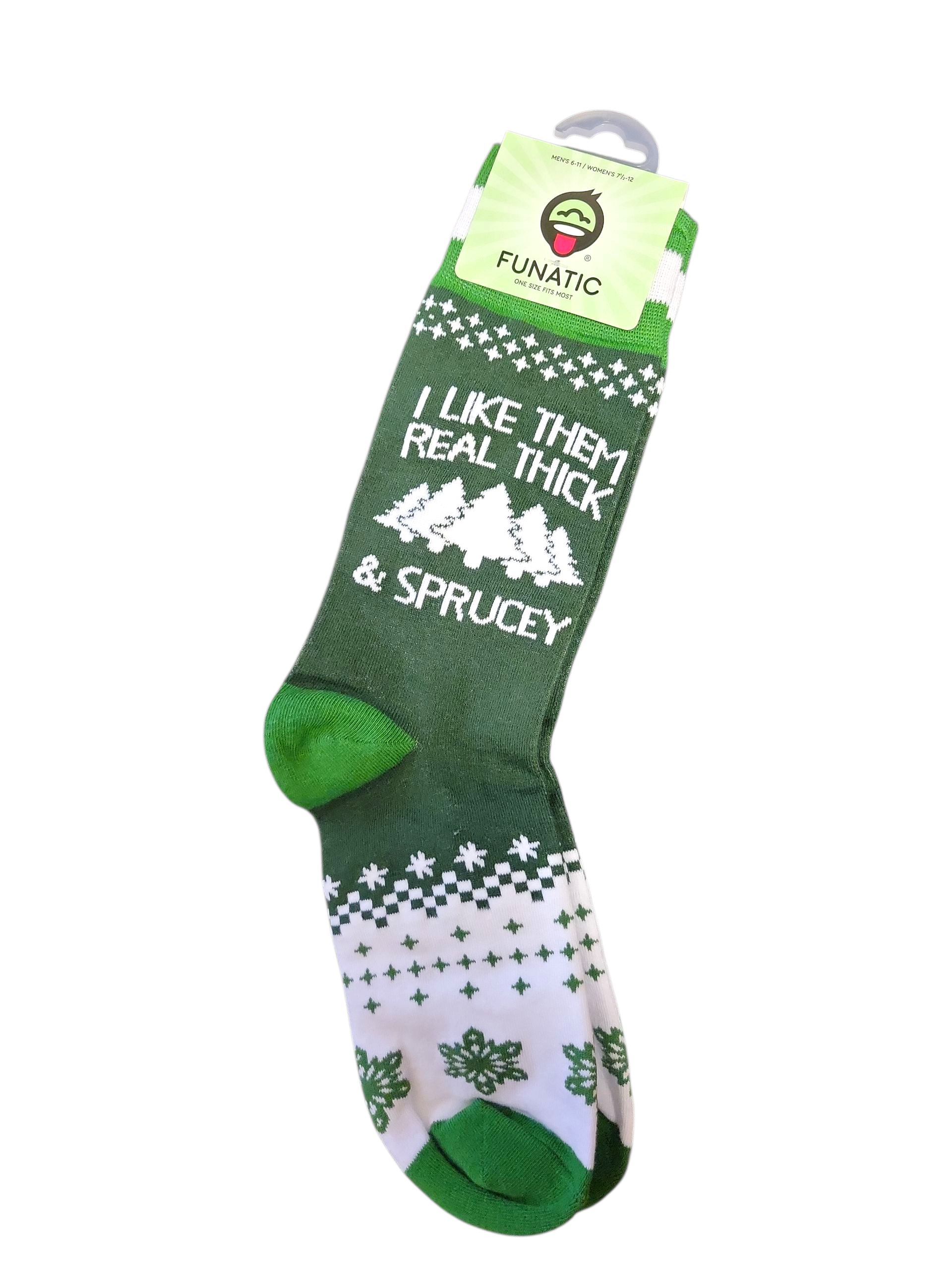 I Like Them Real Thick And Sprucey Socks Green