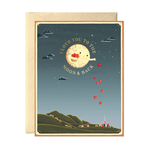 Card I Love You To The Moon And Back