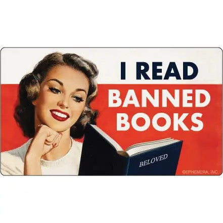 I Read Banned Books Bumper Sticker