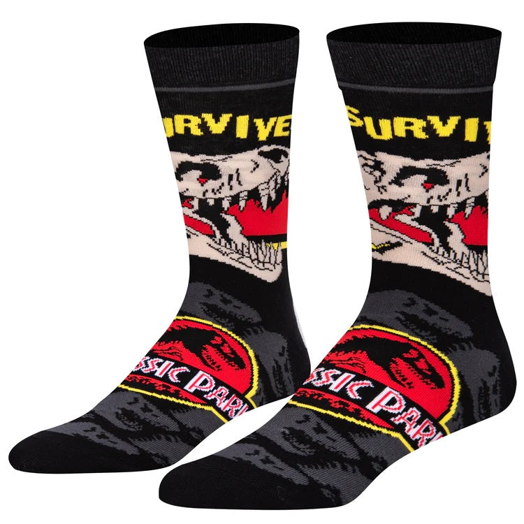 I Survived Jurassic Park Men's Socks