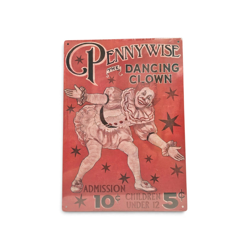 IT Welcome To Derry Pennywise Vintage Poster Metal Sign