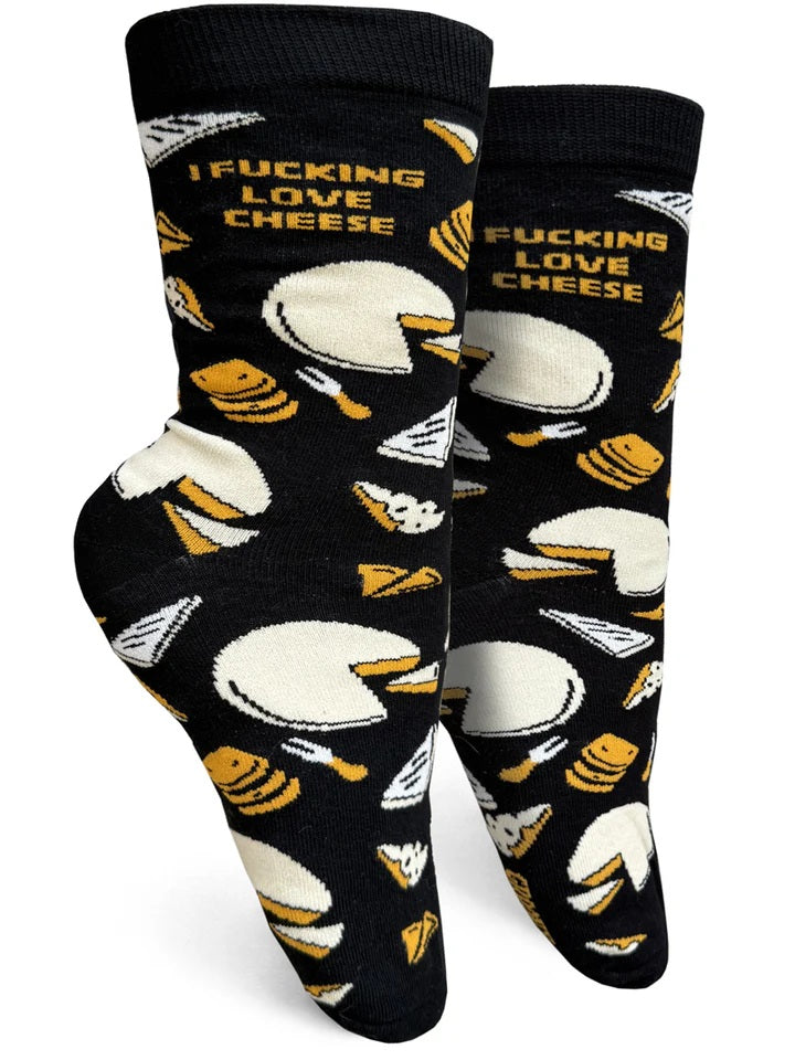 I Fucking Love Cheese Women's Socks