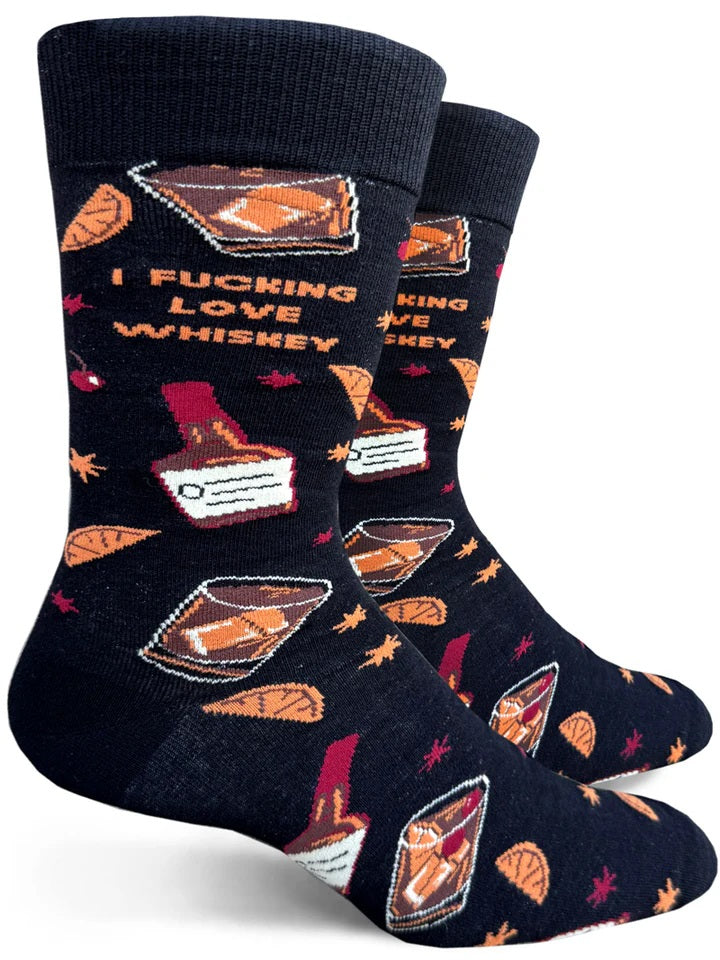 I Fucking Love Whiskey Men's Socks